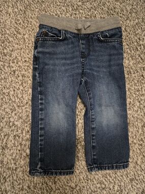 The Children's Place 18-24 Mos Dark Blue Denim Jogger Jeans